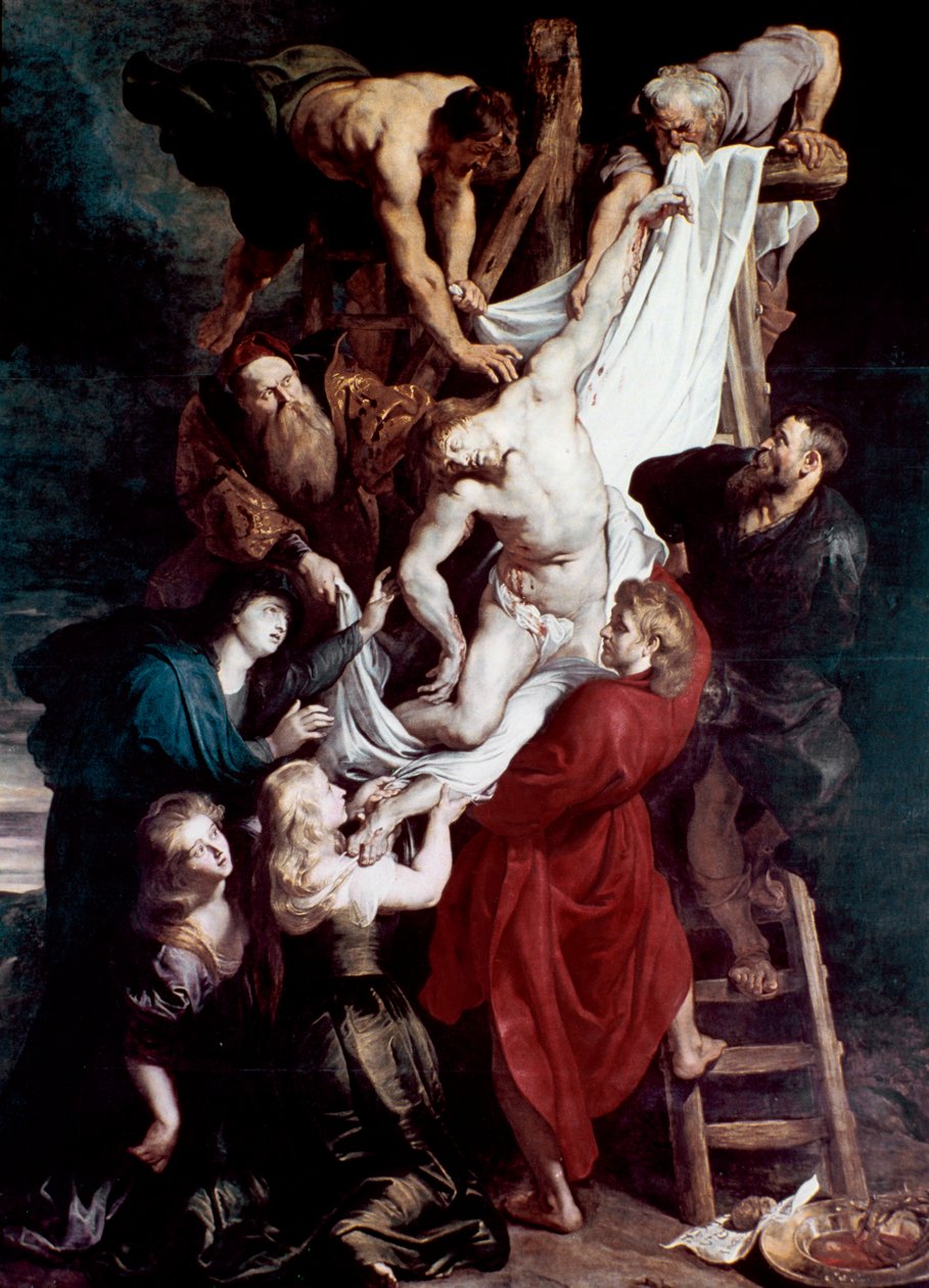 Nedstigning fra korset, c1612-1614 av Peter Paul Rubens