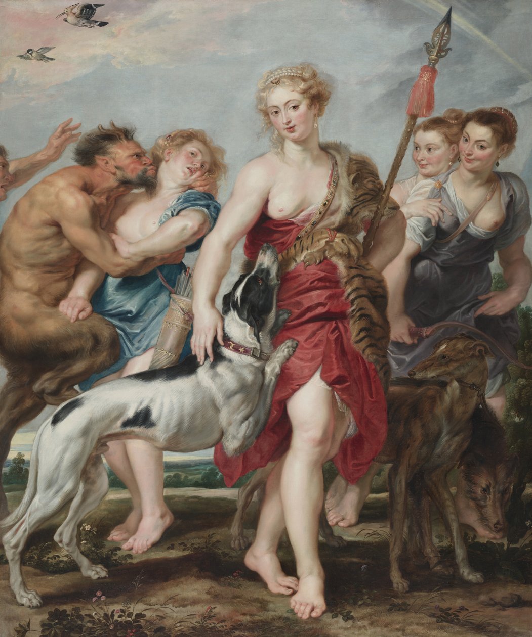 Diana og nymfene hennes på vei på jakt, ca. 1615 av Peter Paul Rubens