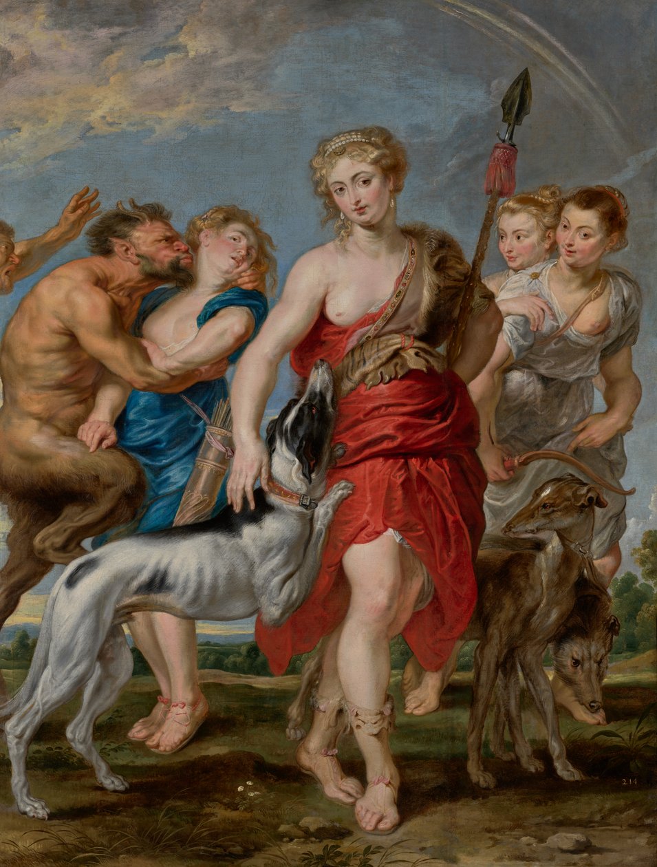 Diana og hennes nymfer på jakt av Peter Paul Rubens