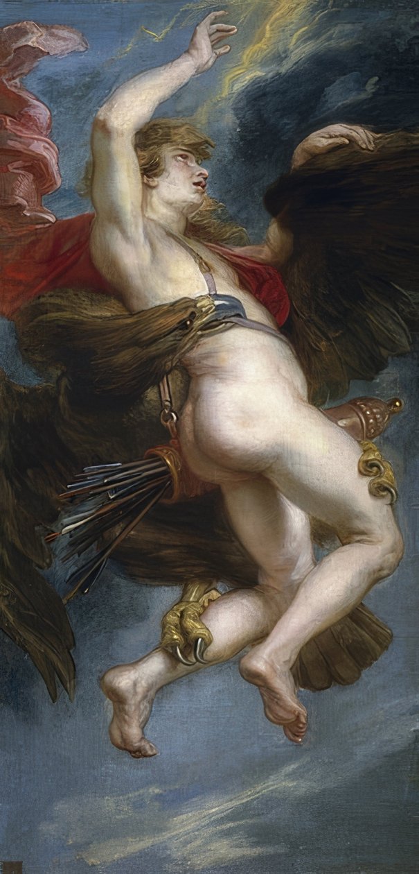 Kidnappingen av Ganymedes. 1636-38 av Peter Paul Rubens