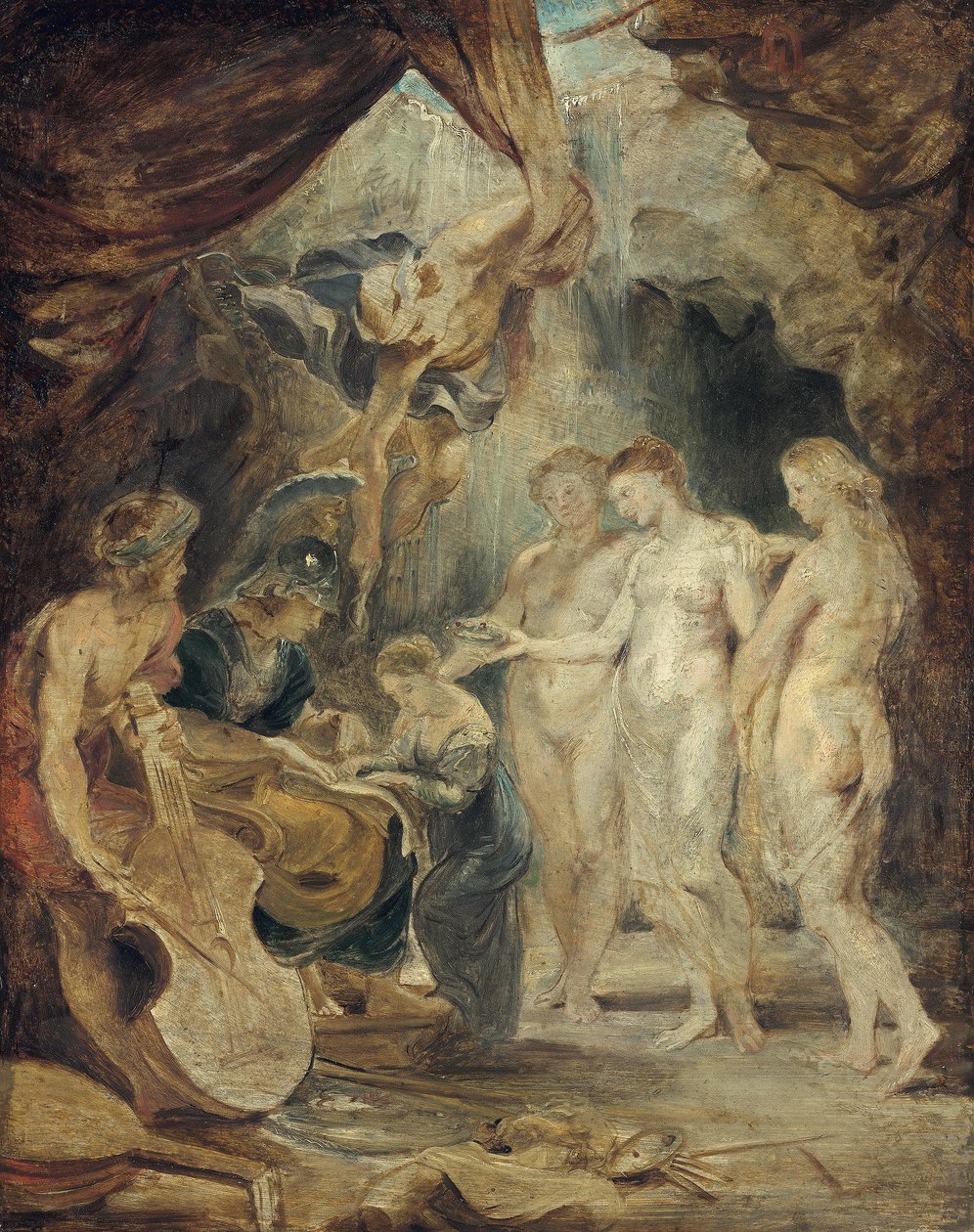 Prinsessens oppdragelse (skisse til Medici-syklusen) av Peter Paul Rubens