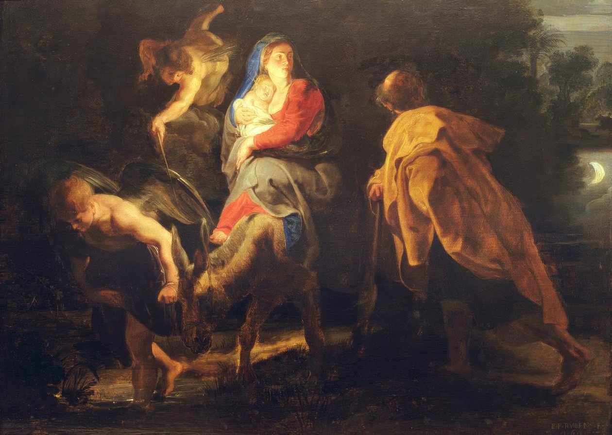 Flykten til Egypt av Peter Paul Rubens