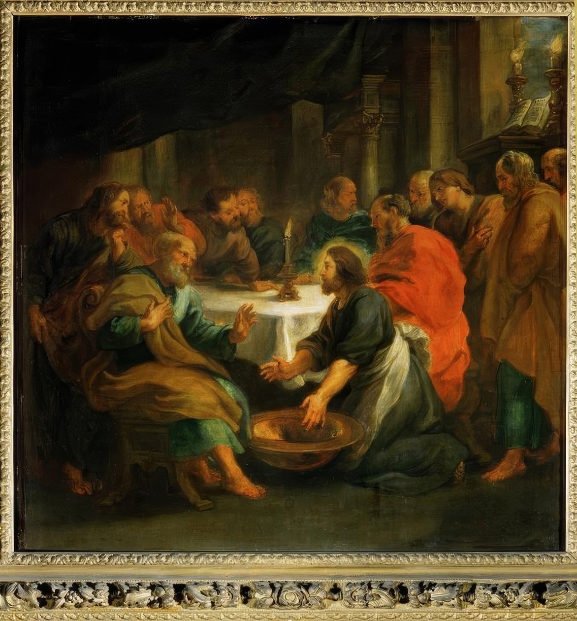 Vasking av føttene av Peter Paul Rubens