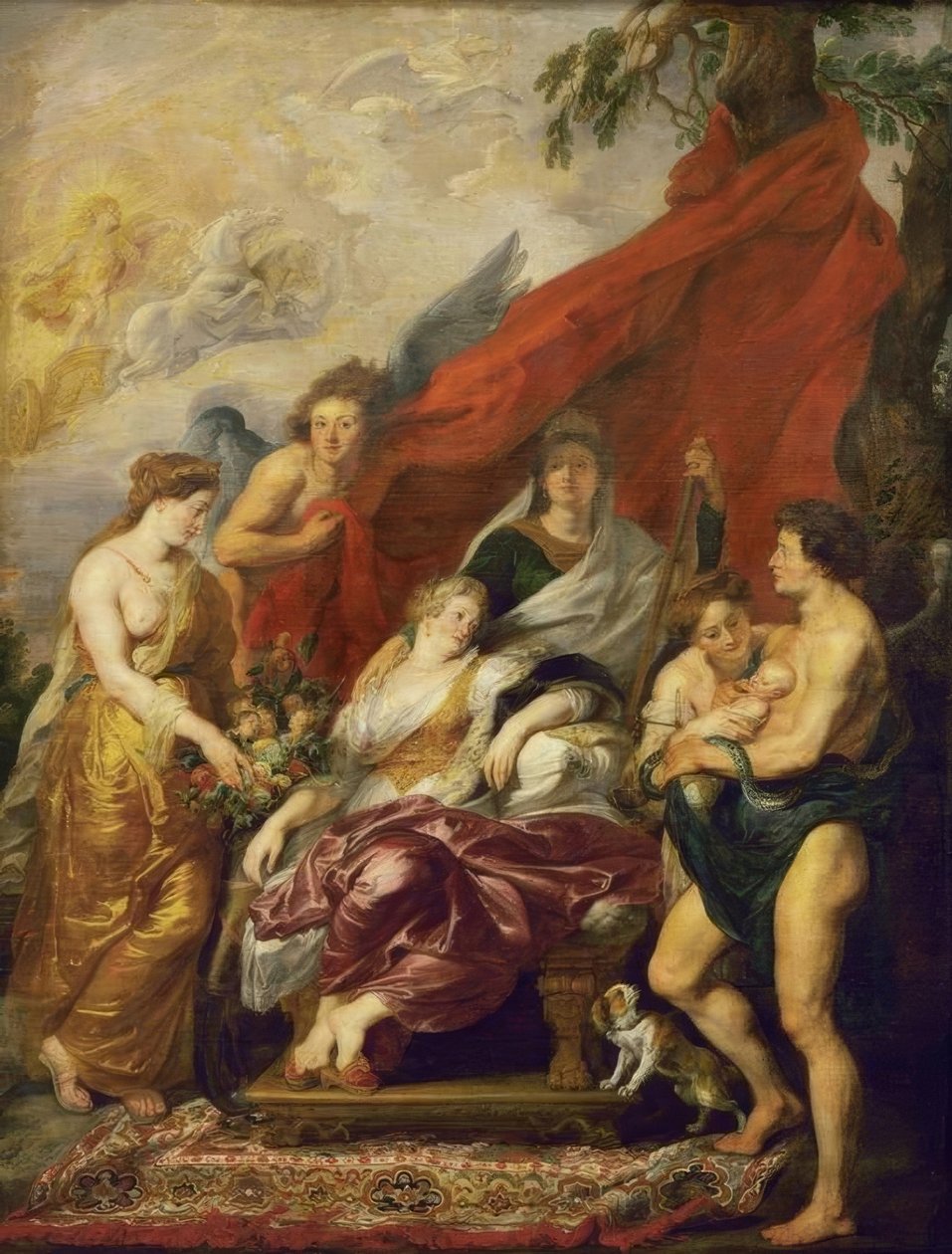 Fødselen til Ludvig XIII av Peter Paul Rubens