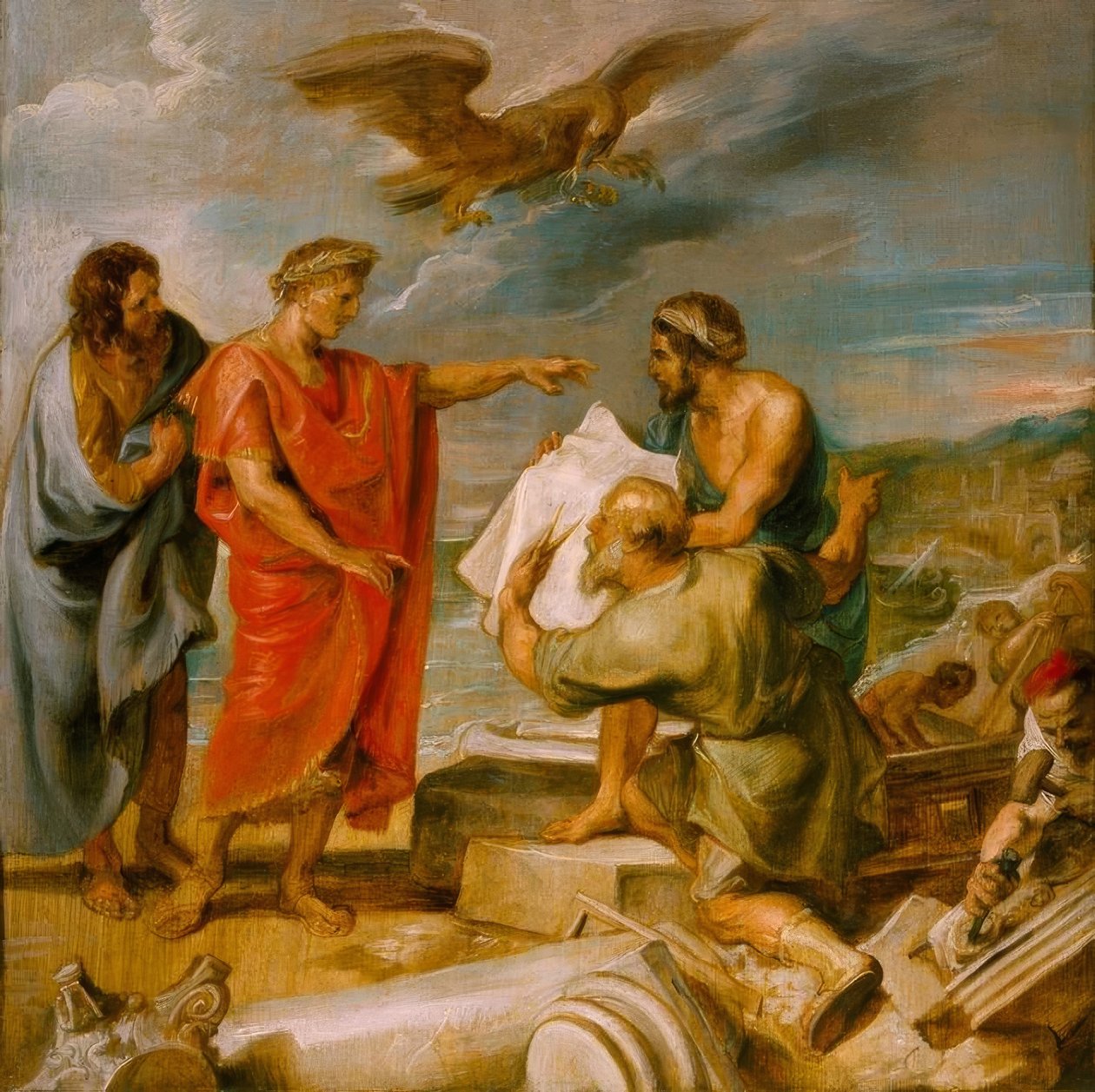 Grunnleggelsen av Konstantinopel av Peter Paul Rubens