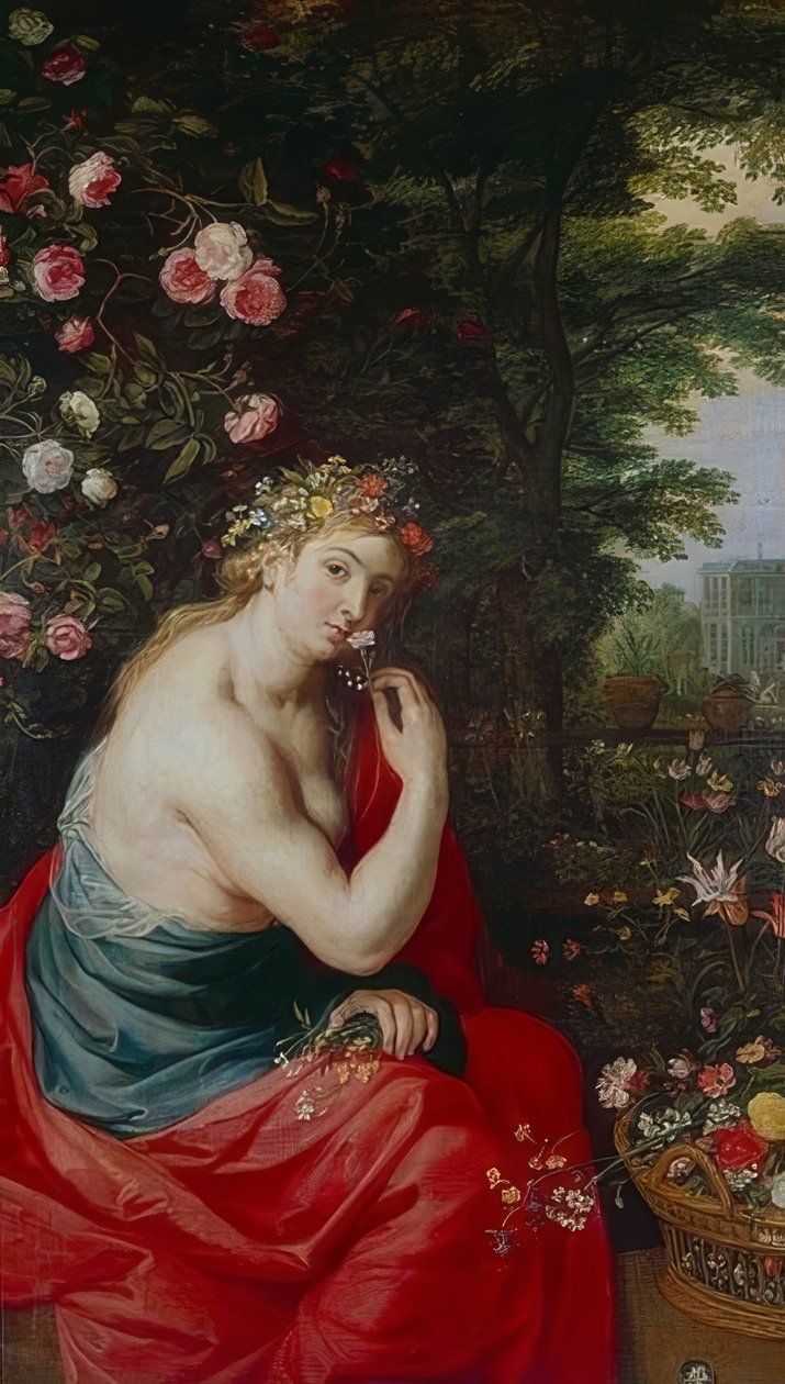 Gudinnen Flora. Rundt 1625 av Peter Paul Rubens