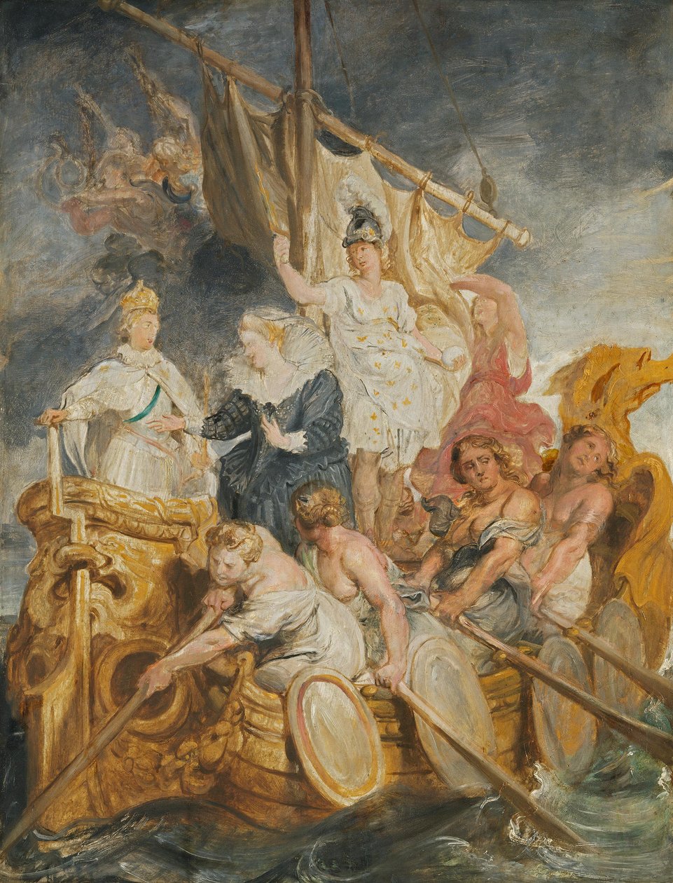 Overdragelsen av regentskapet til dauphinen (skisse til Medici-syklusen) av Peter Paul Rubens