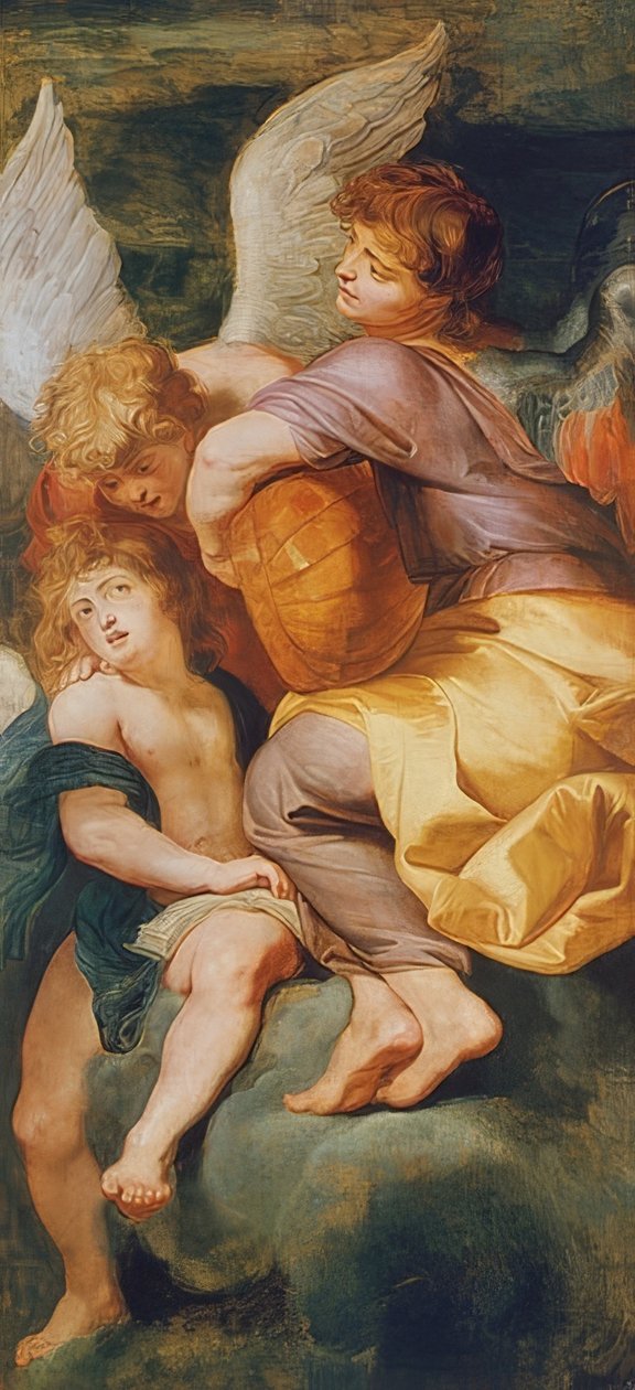 Tre engler som lager musikk. 1615/20 av Peter Paul Rubens