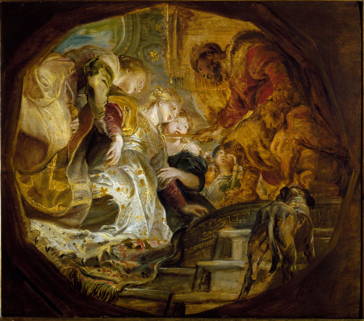 Ester valgt av kong Assuerus (olje på lerret av Peter Paul Rubens
