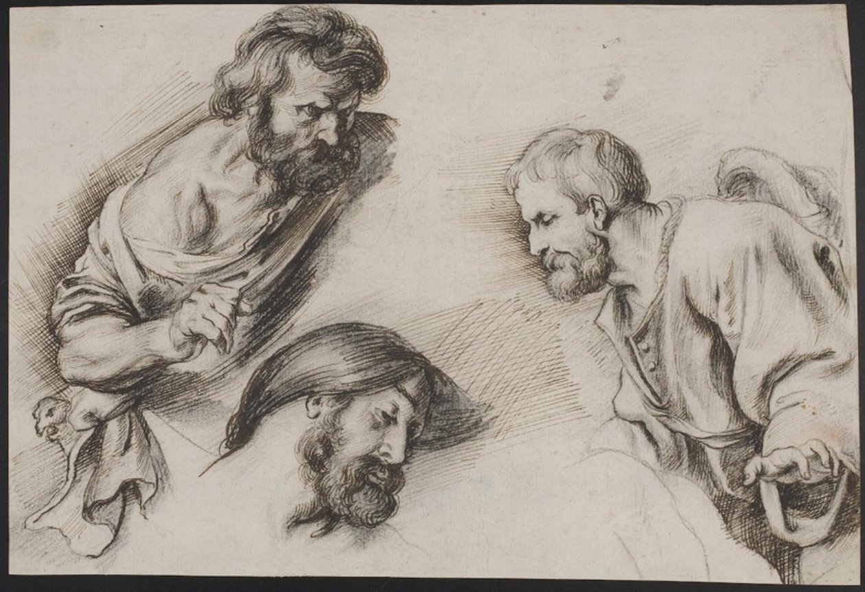 Figurstudier av Peter Paul Rubens