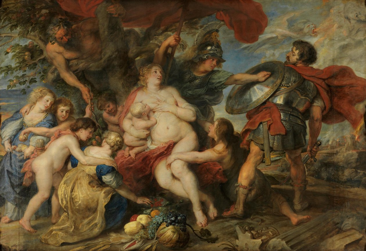 Allegori over fred av Peter Paul Rubens