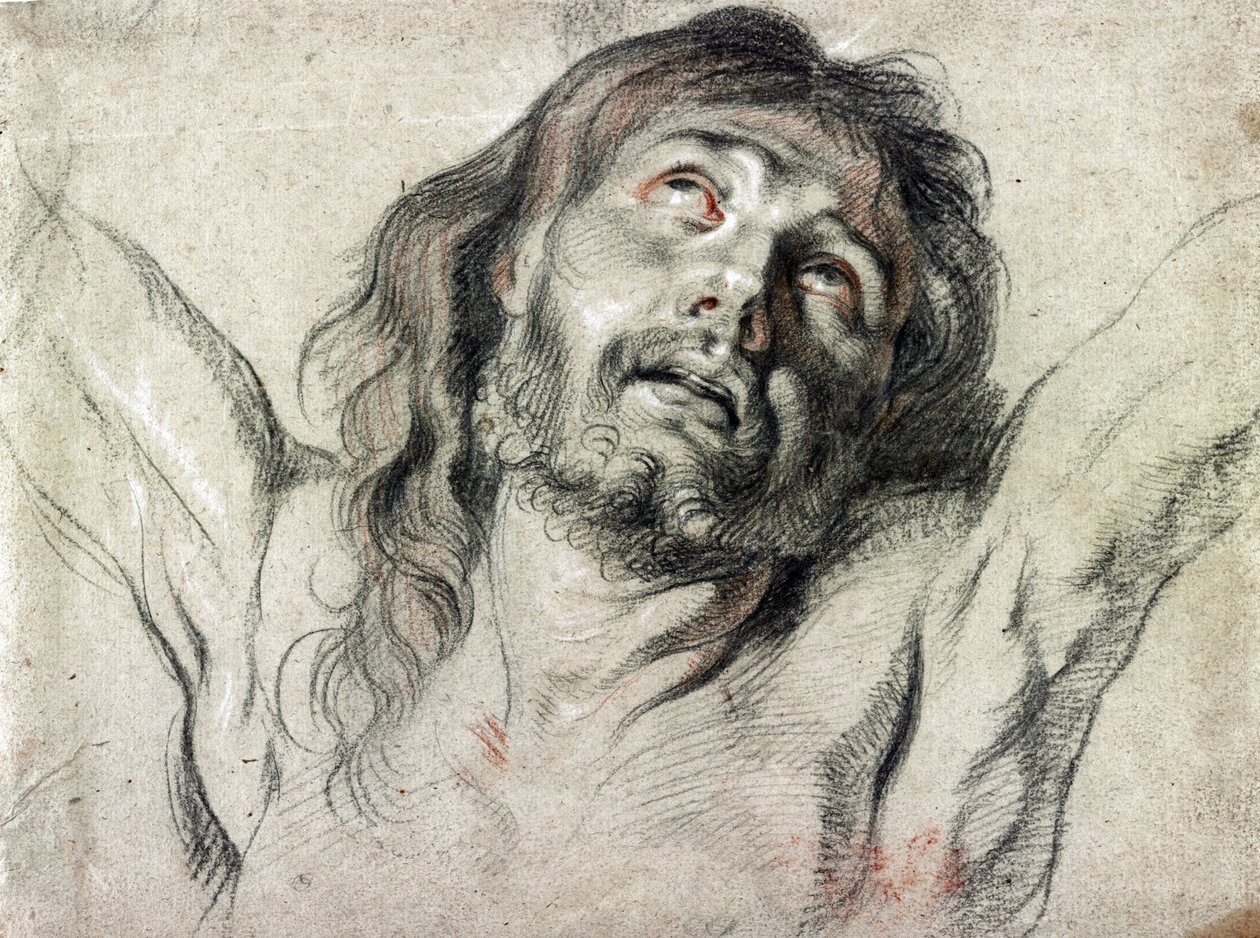 Kristi hode på korset av Peter Paul Rubens (tegning) av Peter Paul Rubens