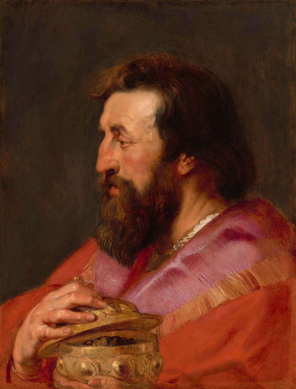 Leder for en av de tre konger: Melchior, den assyriske kongen, ca. 1618. av Peter Paul Rubens