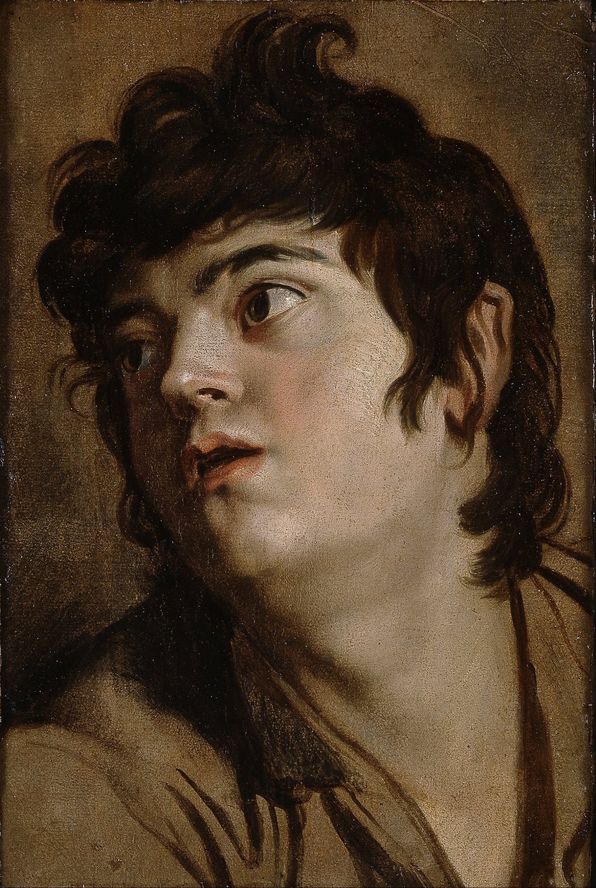 Hode av en ung mann av Peter Paul Rubens