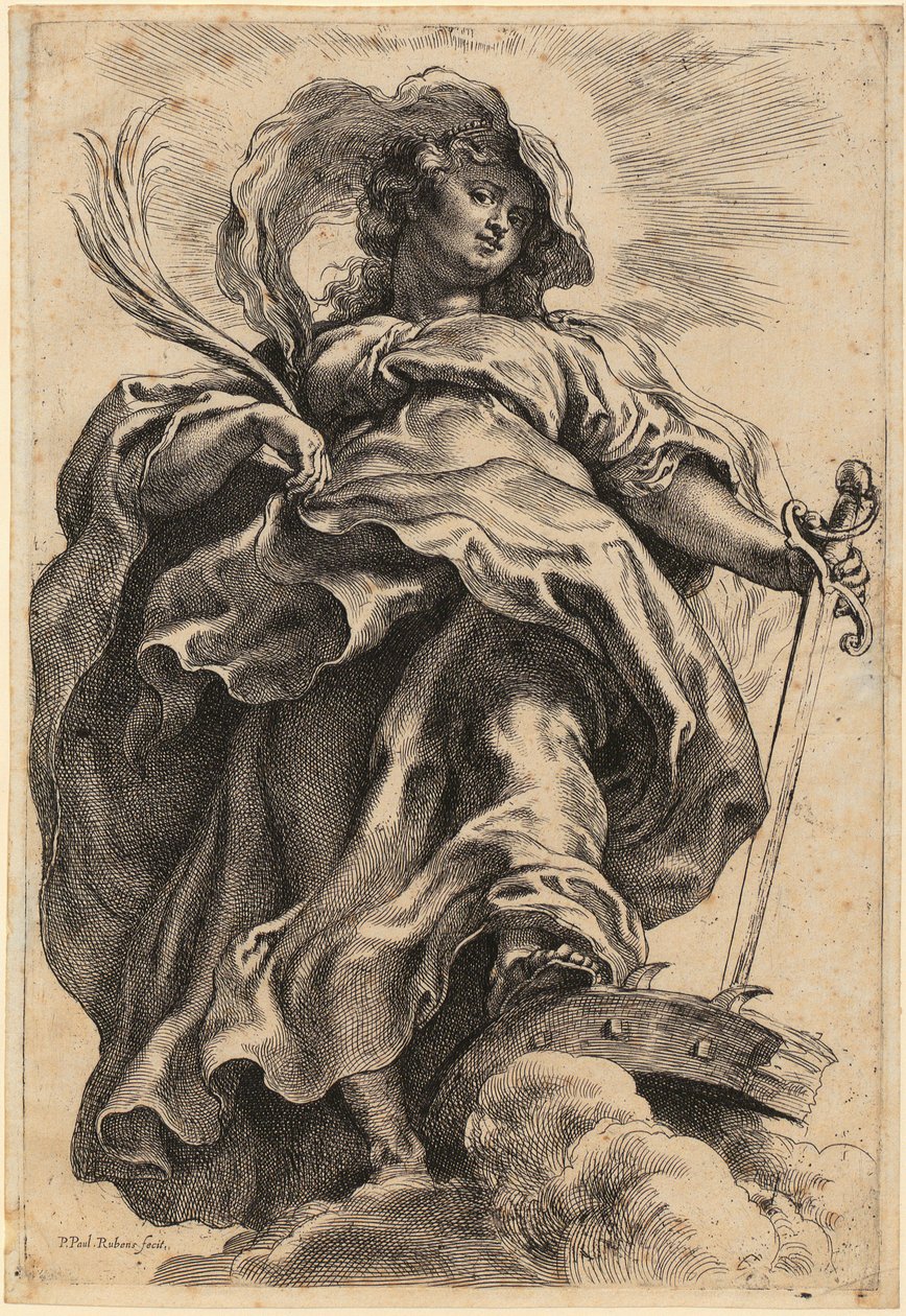 Den hellige Katarina av Peter Paul Rubens