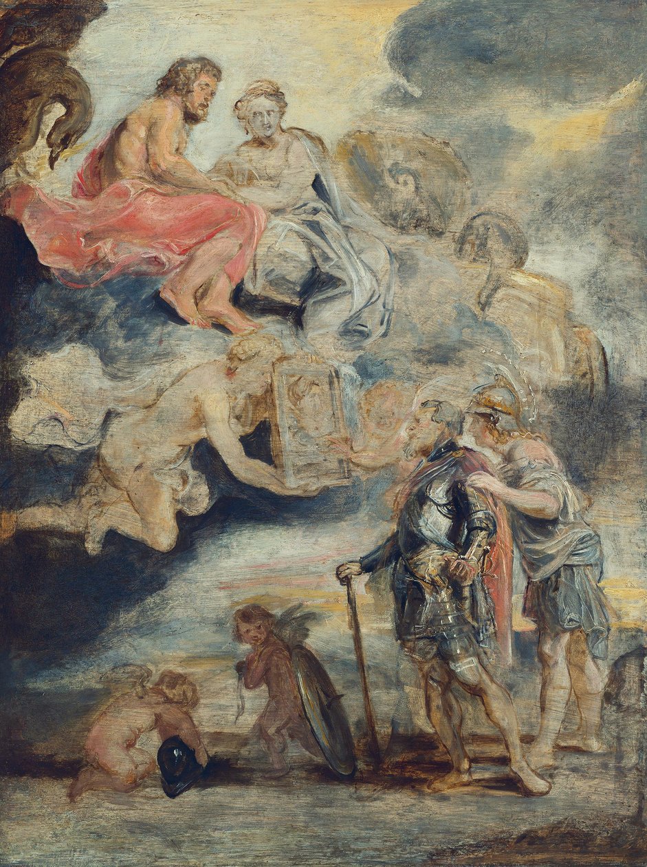 Henrik IV mottar portrettet av Maria de
