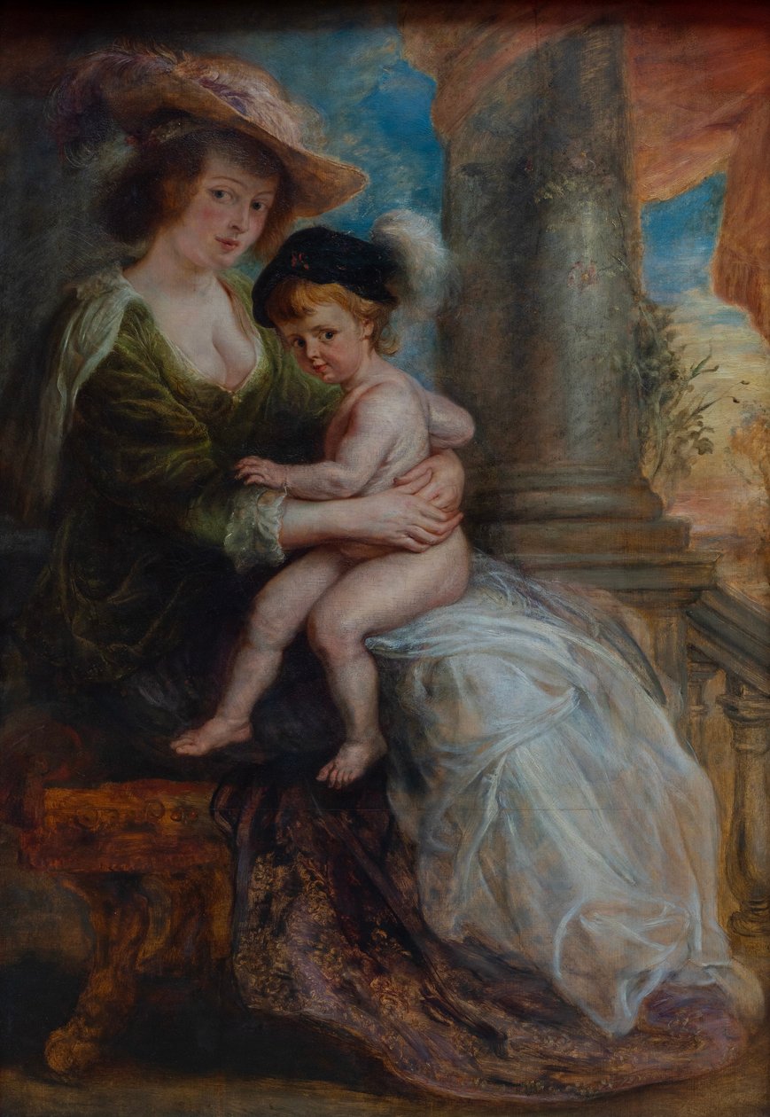 Hélène Fourment med sin sønn Frans av Peter Paul Rubens