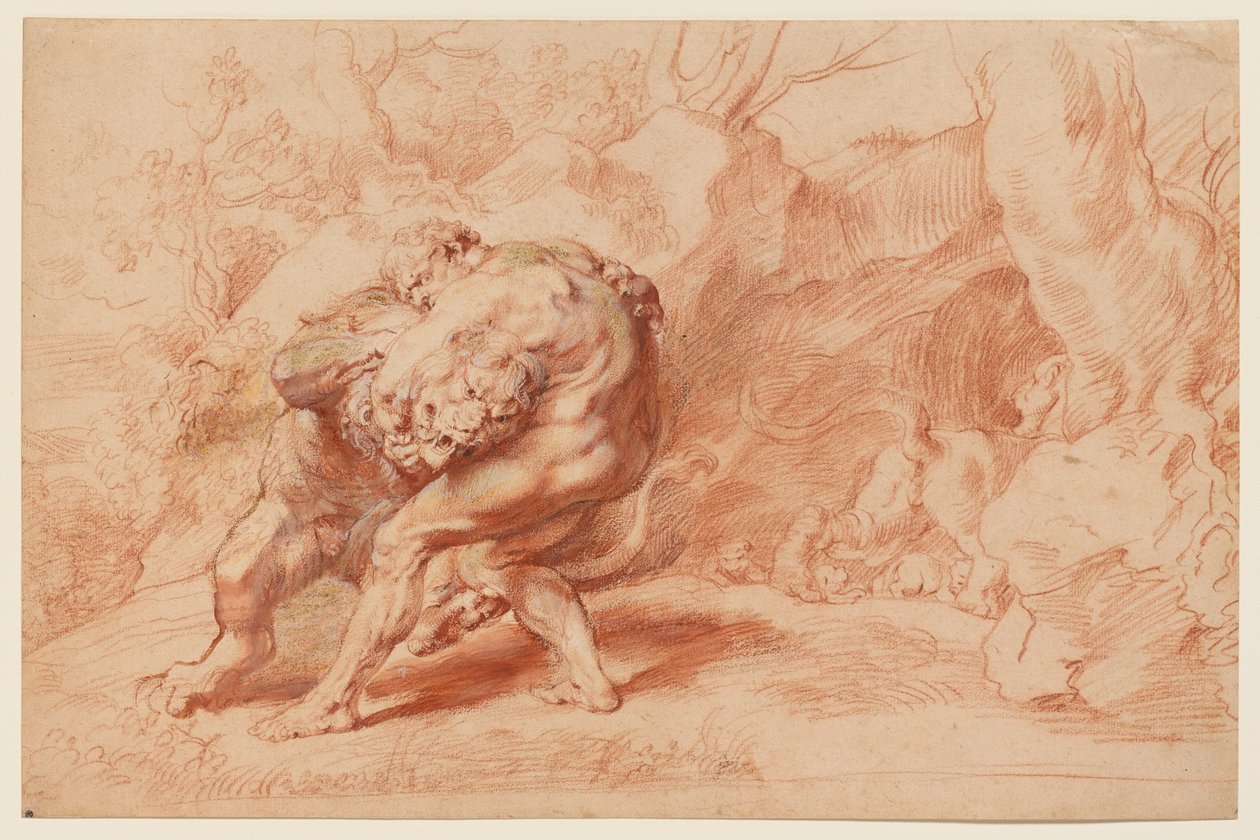 Herkules kveler den nemeiske løven av Peter Paul Rubens