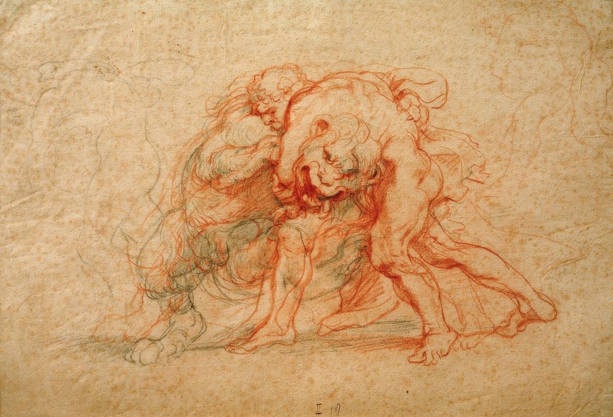Hercules og Nemean Lion av Peter Paul Rubens