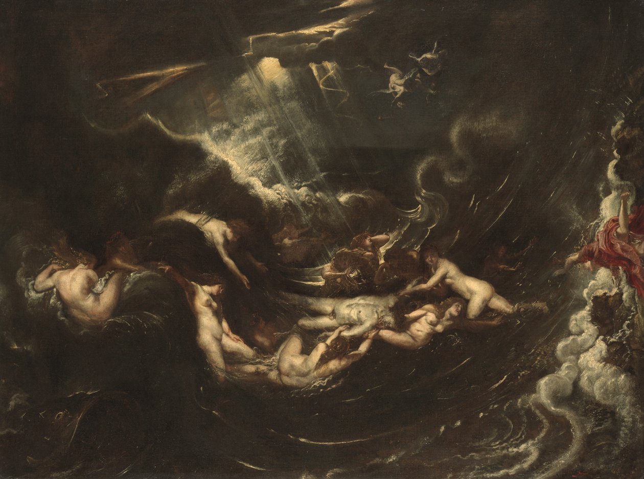 Helt og Leander, ca. 1604 av Peter Paul Rubens