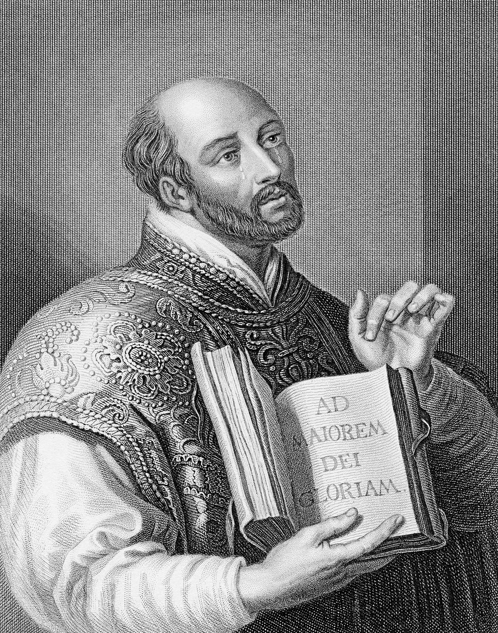 Ignatius Loyola, gravert av William Holl den yngre, ca. 1830 av Peter Paul Rubens