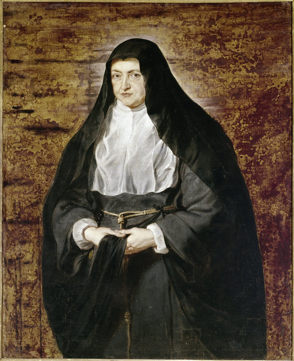 Infante Isabella av Spania kledd som en religiøs av Clares Order (olje på lerret av Peter Paul Rubens