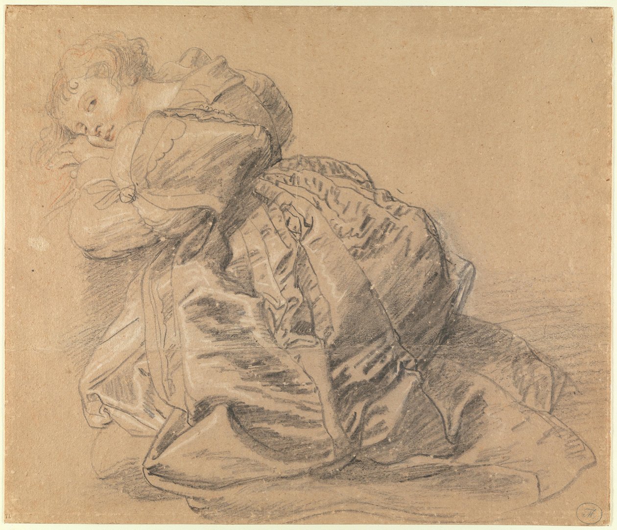 Knelende ung kvinne av Peter Paul Rubens