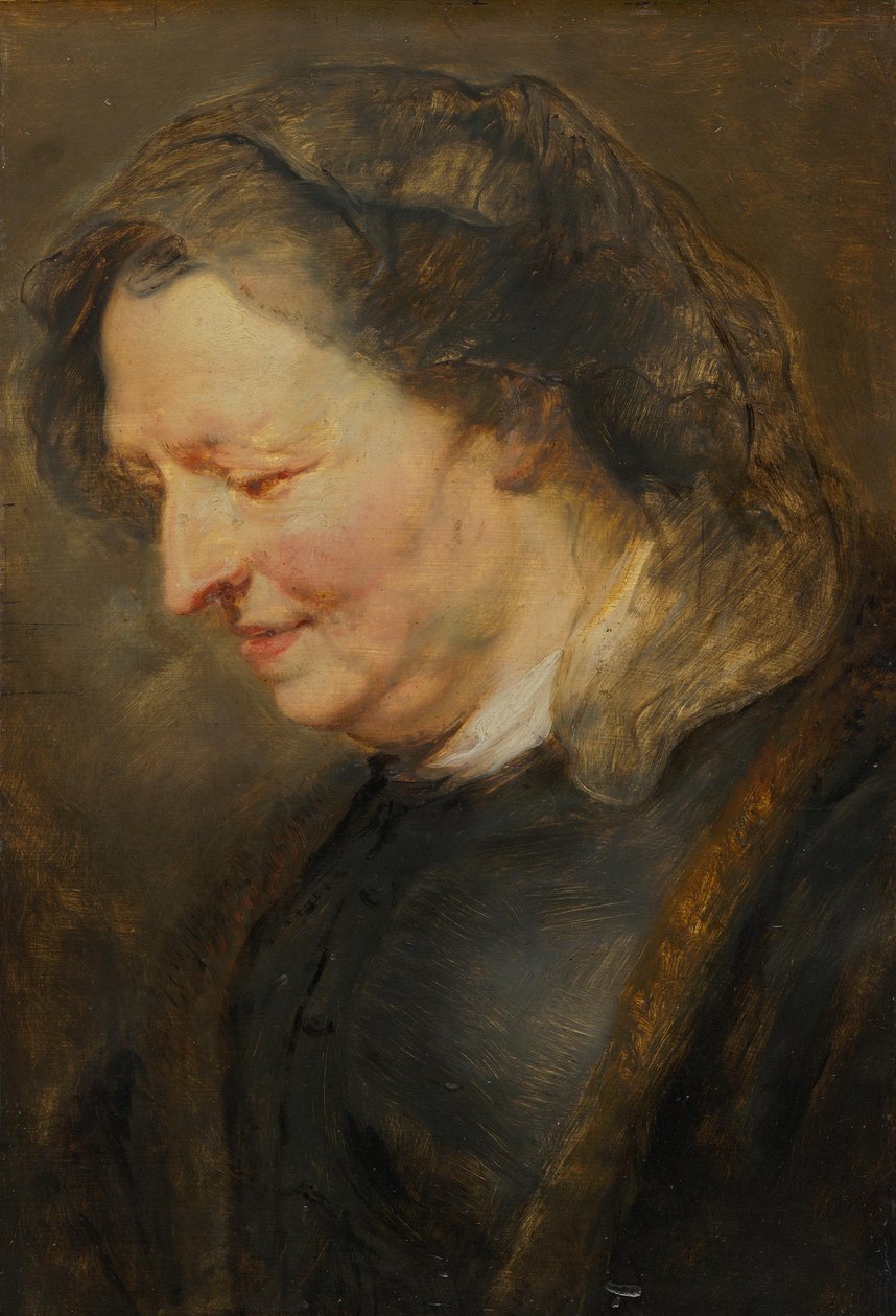 Hodestudie av en gammel kvinne av Peter Paul Rubens