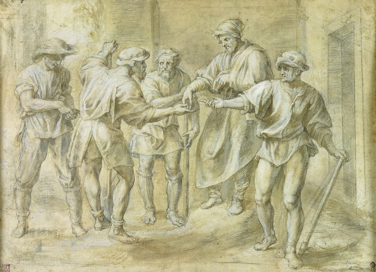 Lignelsen om vinbonden, av Andrea del Sarto, av Peter Paul Rubens