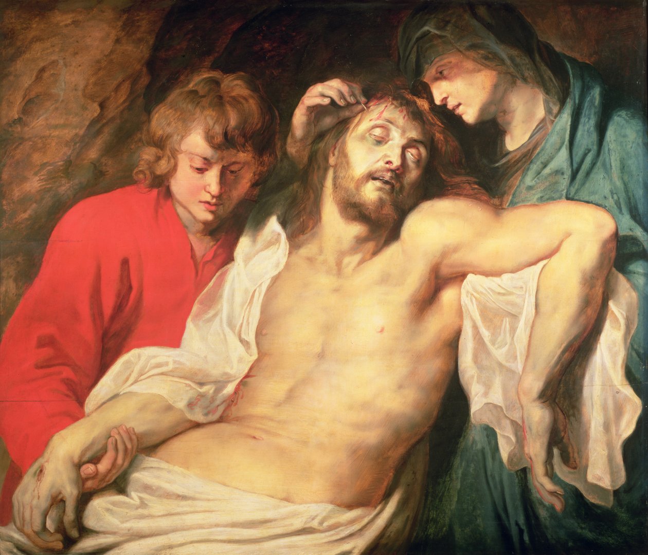 Kristi klagesang av Jomfruen og St. Johannes av Peter Paul Rubens