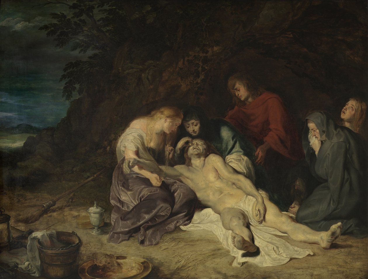 Klagesang over den døde Kristus med St. Johannes og de hellige kvinner av Peter Paul Rubens
