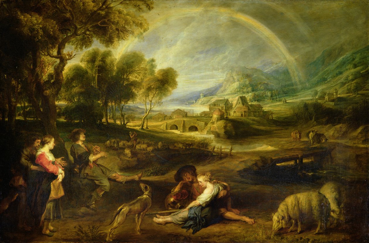 Landskap med en regnbue av Peter Paul Rubens
