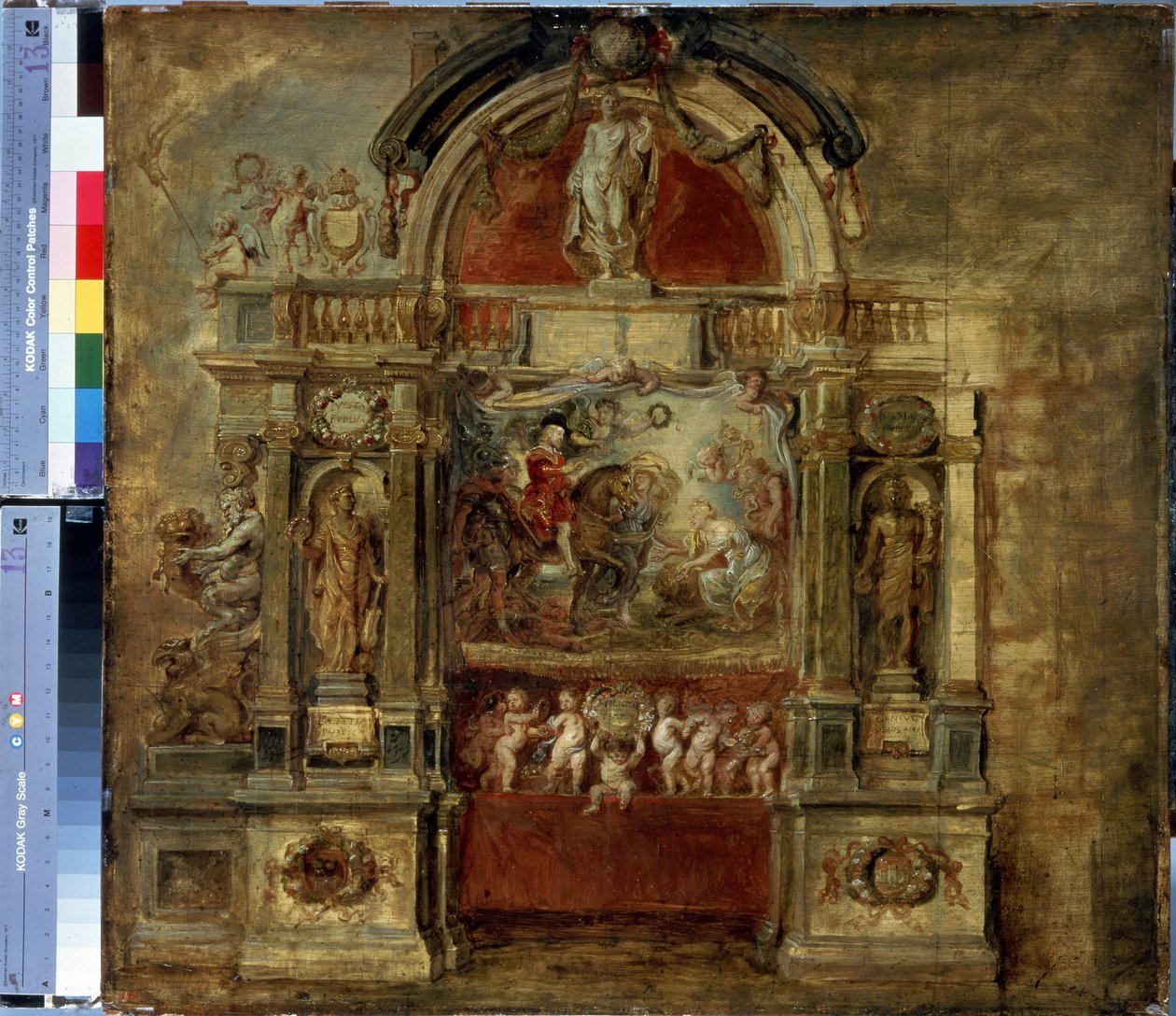 Ankomsten av prins Ferdinand. Maleri av Peter Paul (Pierre-Paul) Rubens (eller Peter Paul eller Petrus Paulus) (1577-1640). Olje på tre, 73 x 78 cm av Peter Paul Rubens
