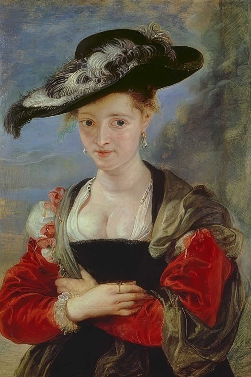 Le chapeau de Paille. Portrett av Susanna Lunden (?). Trolig 1622-25 av Peter Paul Rubens