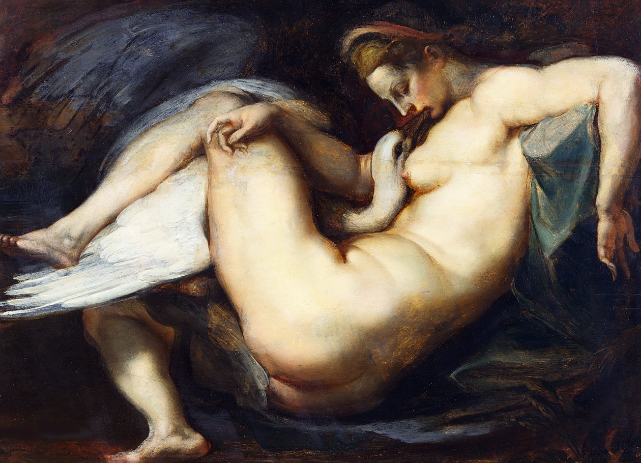 Leda og svanen, 1598-1599 av Peter Paul Rubens
