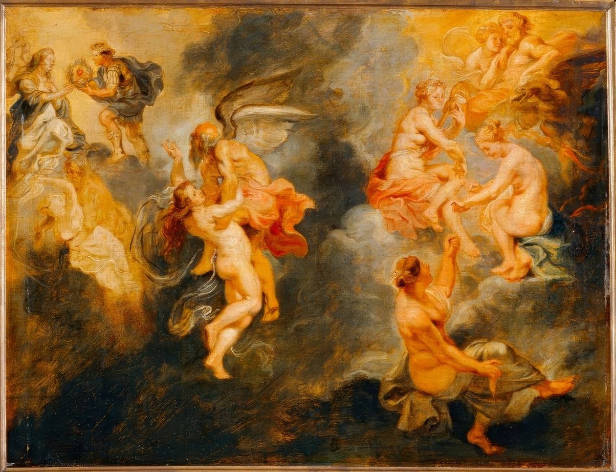 De tre skjebnene etter Marie Medicis skjebne av Peter Paul Rubens