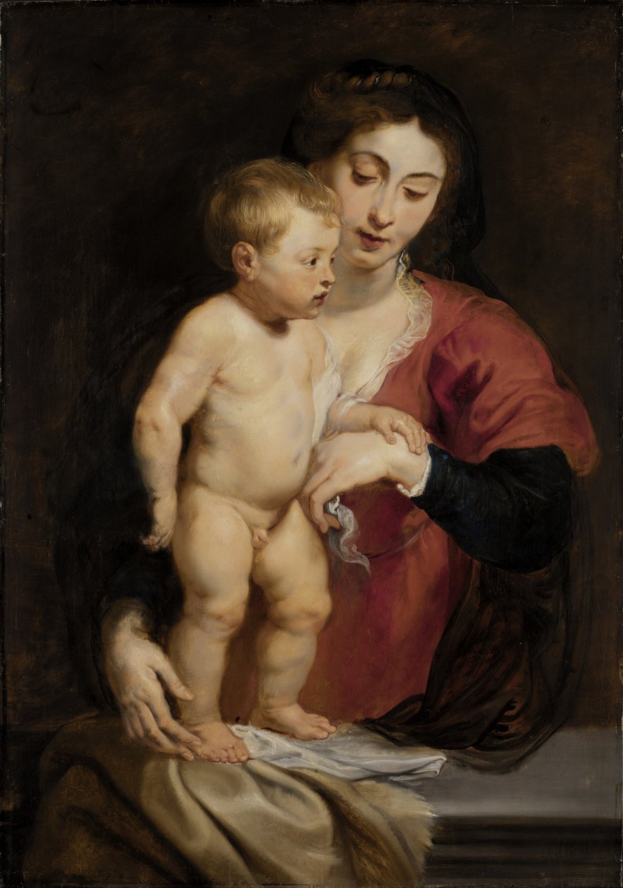 Madonna og barn, ca. 1615-1618. av Peter Paul Rubens