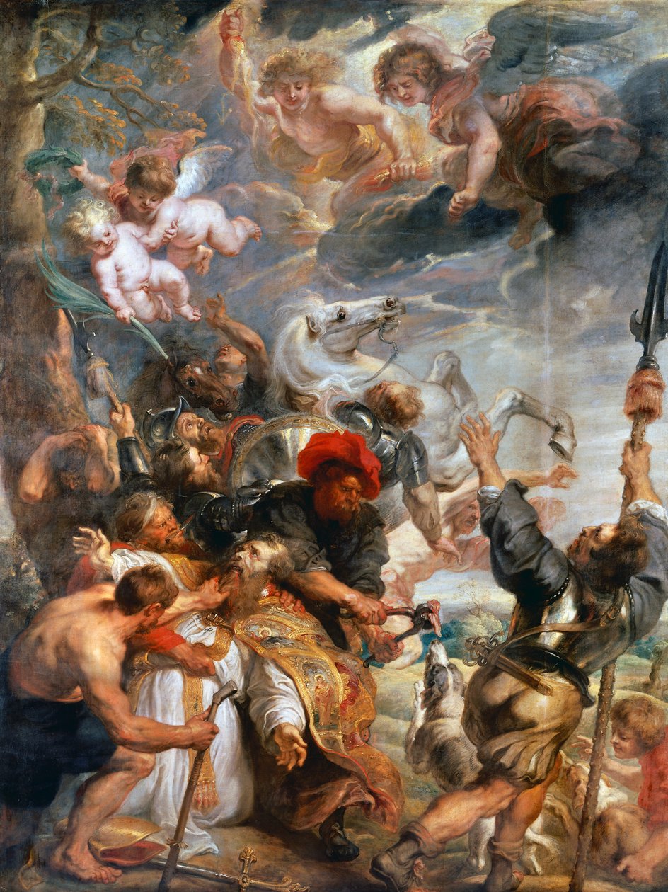 Martyrdom of St Livino (olje på lerret) av Peter Paul Rubens