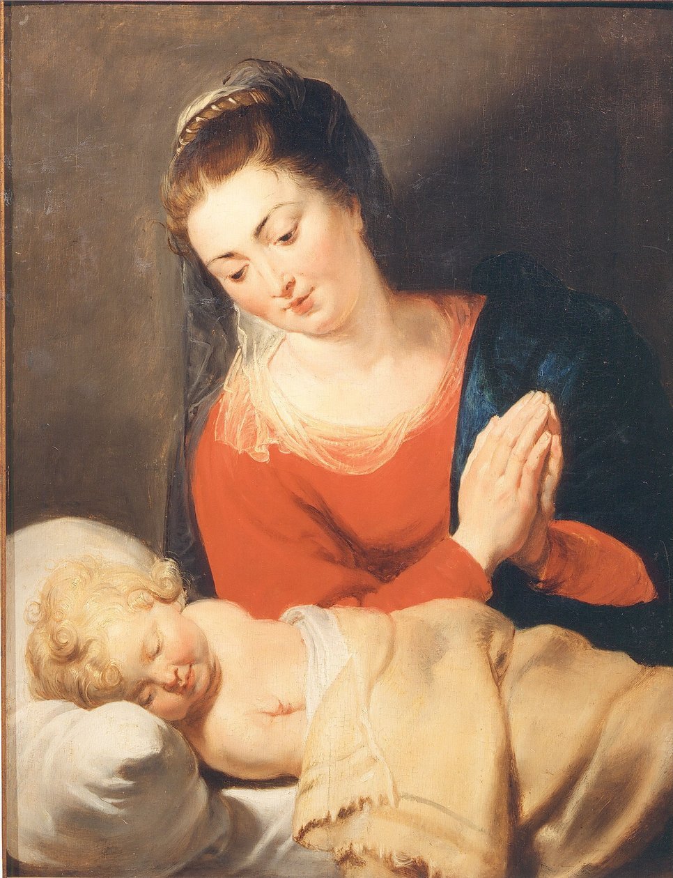 Maria foran det sovende Kristusbarnet av Peter Paul Rubens