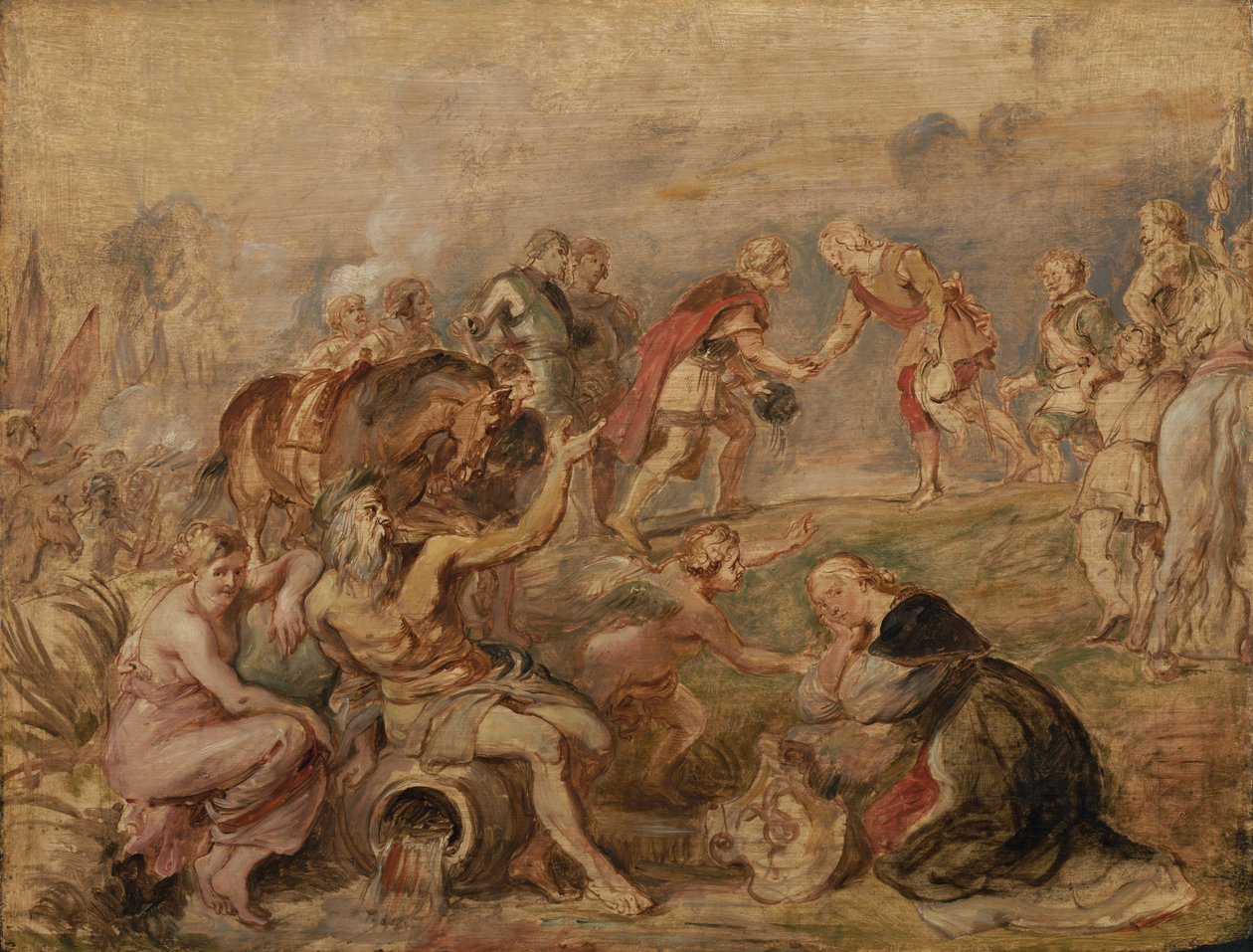 Møtet mellom kong Ferdinand av Ungarn og kardinalinfant Ferdinand av Spania ved Nördlingen av Peter Paul Rubens
