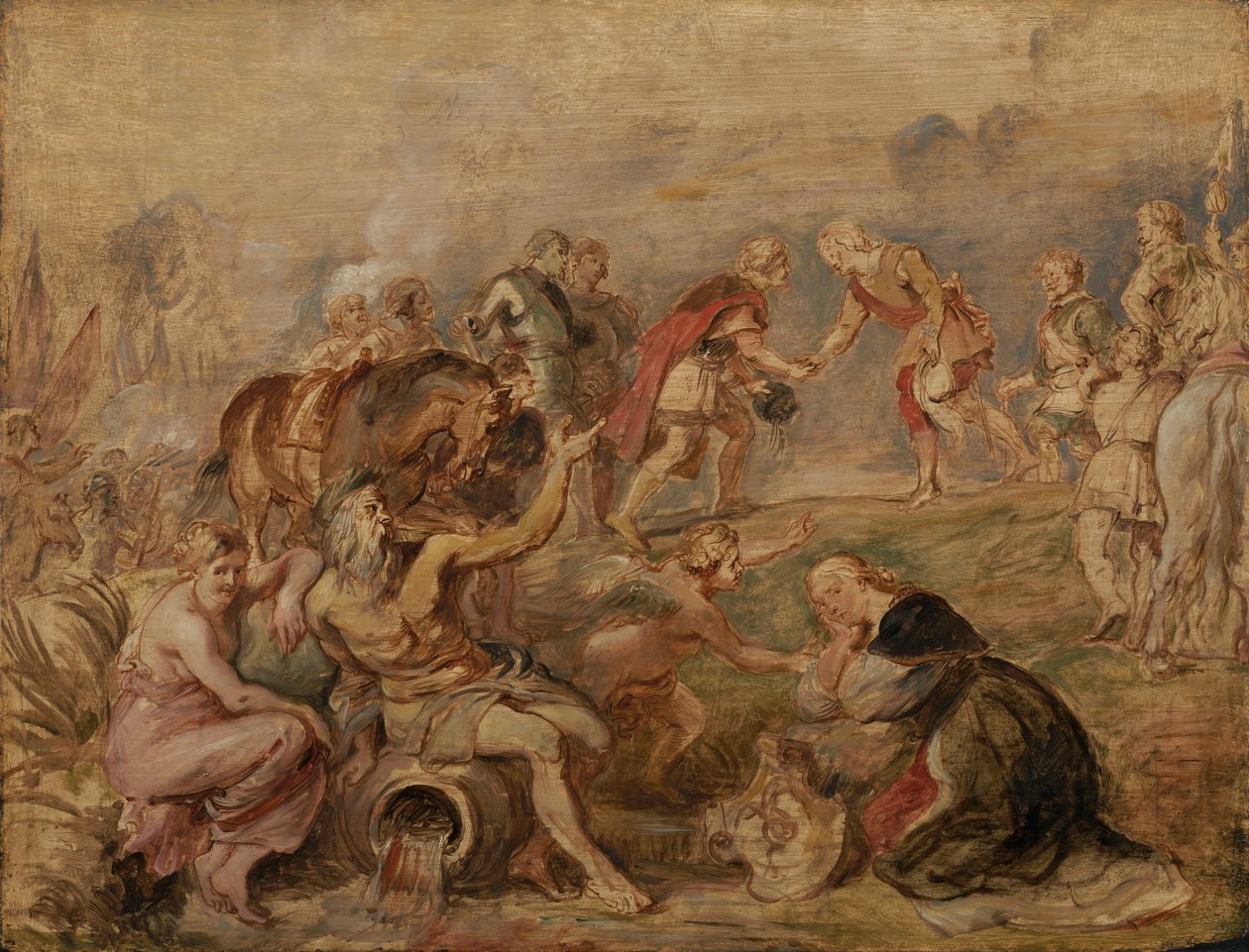 Møte mellom kong Ferdinand av Ungarn og kardinal-infanten Ferdinand av Spania i Nördlingen av Peter Paul Rubens