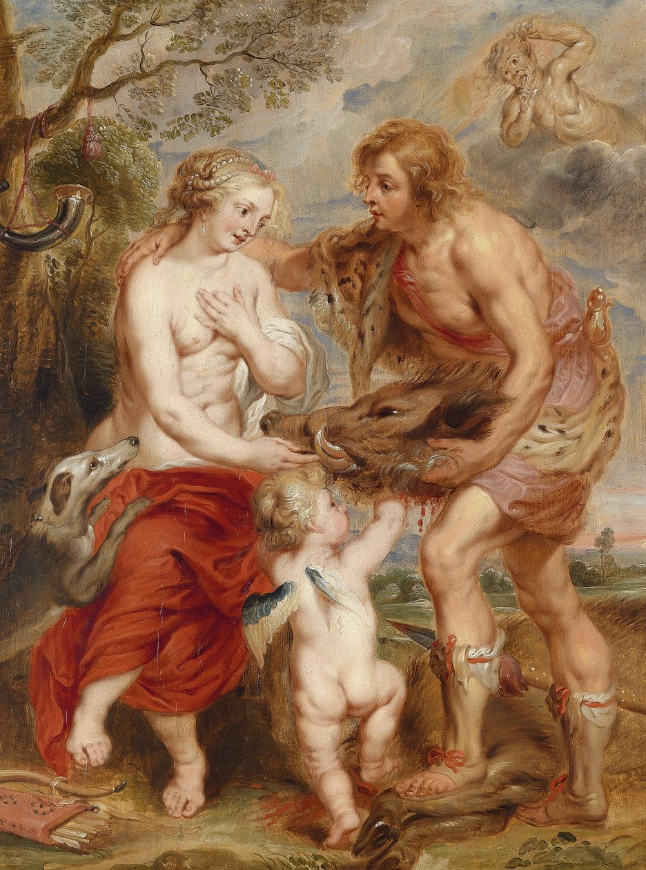 Meleager tilbyr Calydon-svinene dra til Atalanta av Peter Paul Rubens