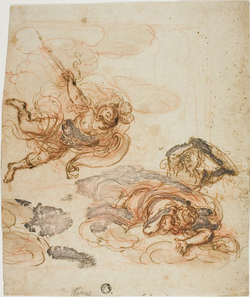 Merkur jager to harpyer av Peter Paul Rubens