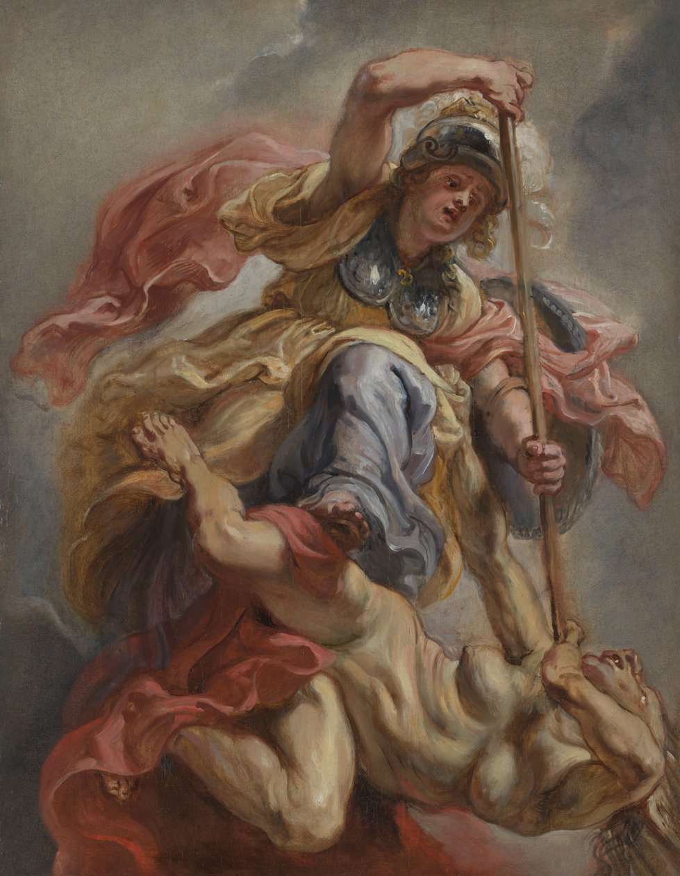 Minerva overvinner uvitenheten av Peter Paul Rubens