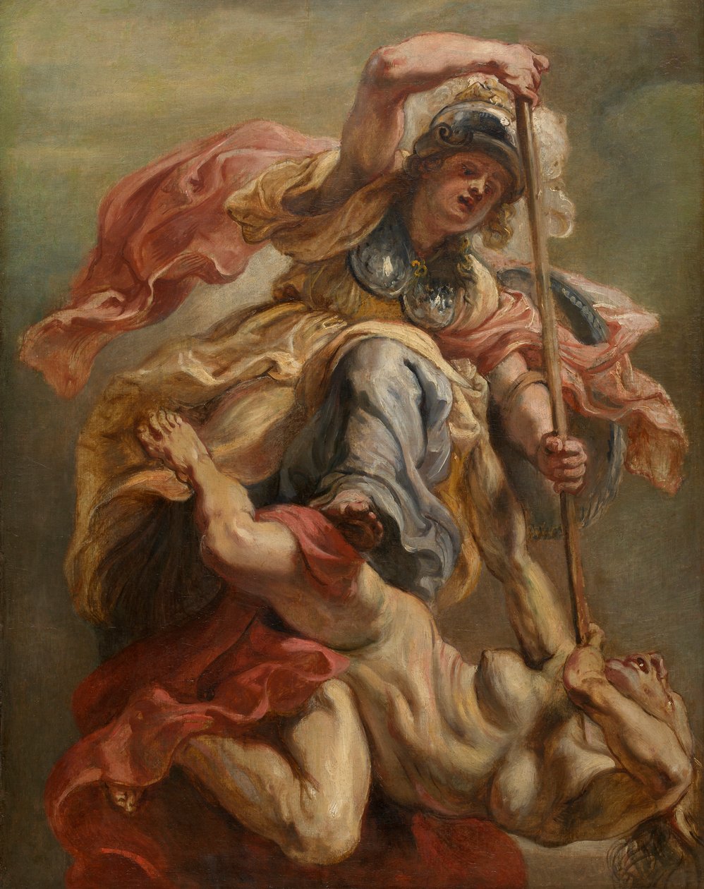 Minerva Slaying Discord (olje på lerret) av Peter Paul Rubens