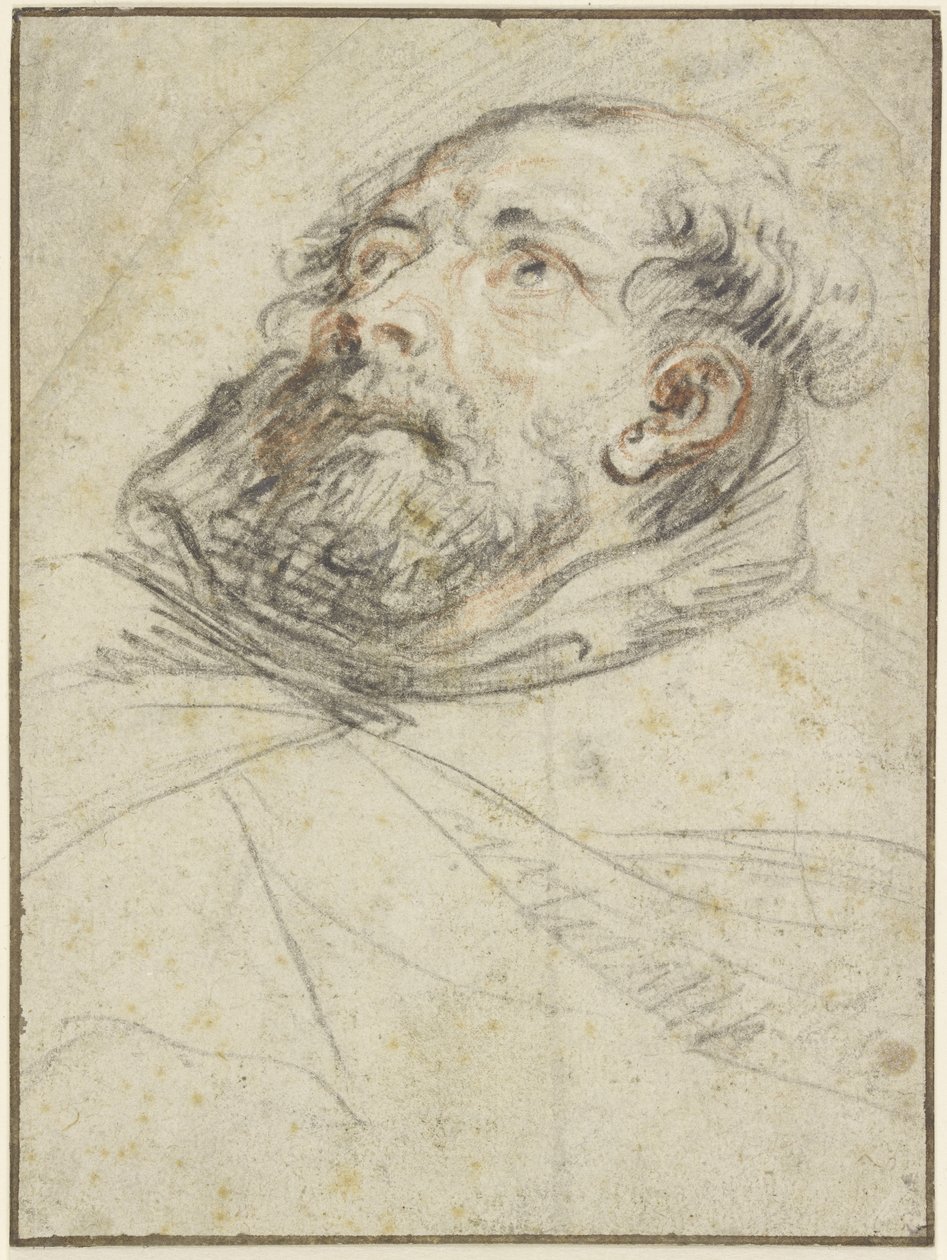 Munk som ser oppover (Exemplum doloris) av Peter Paul Rubens