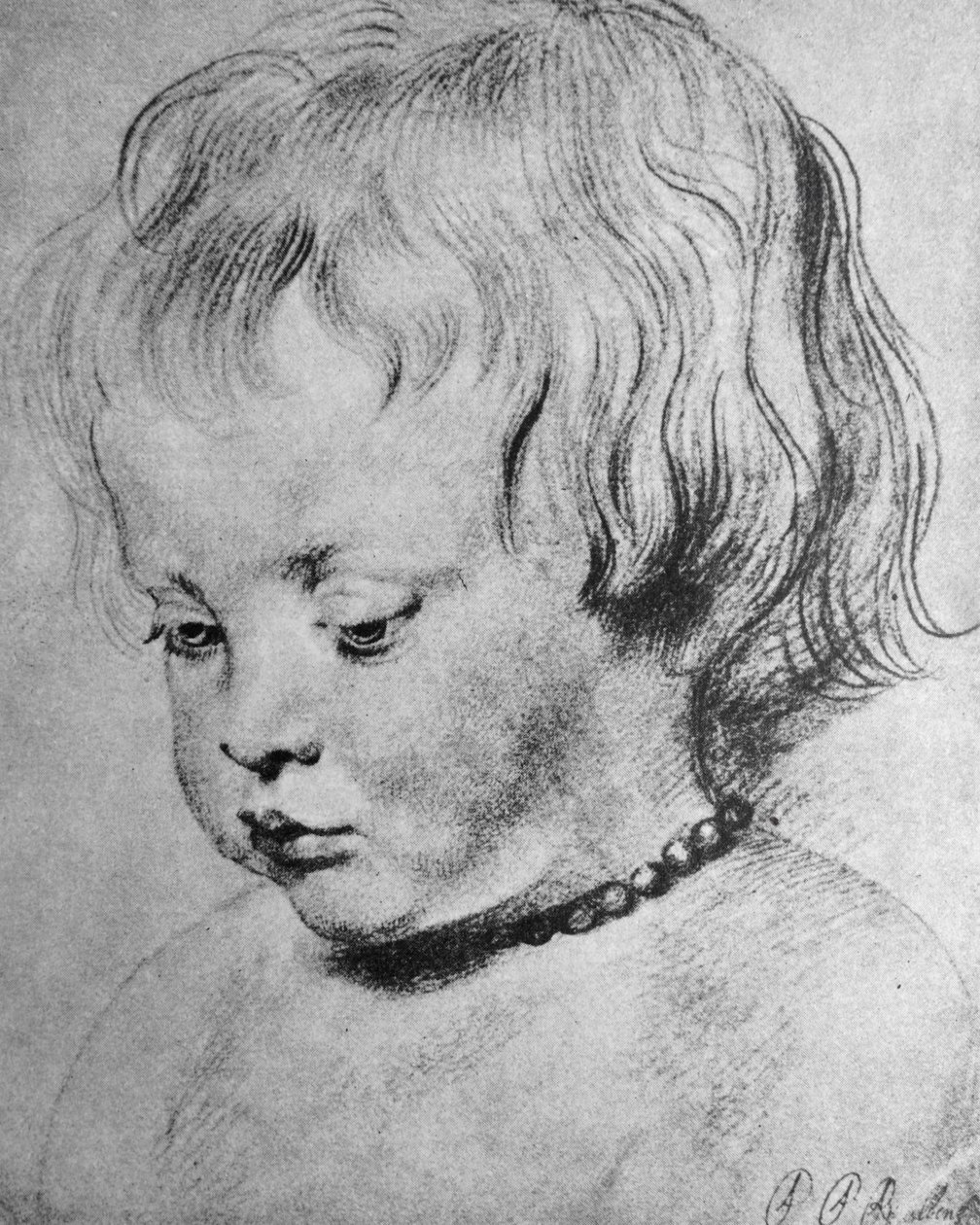 Nicholas Rubens iført et korallkjede av Peter Paul Rubens