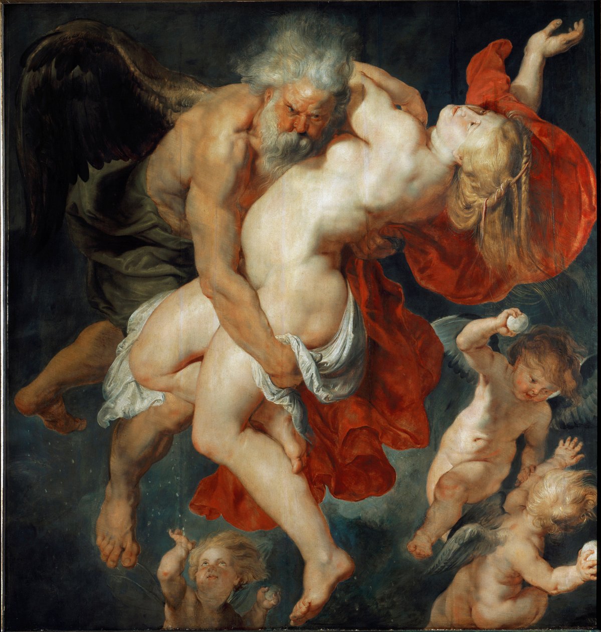 Orithe, den athenske prinsessen blir tatt av Boree (Painting av Peter Paul Rubens