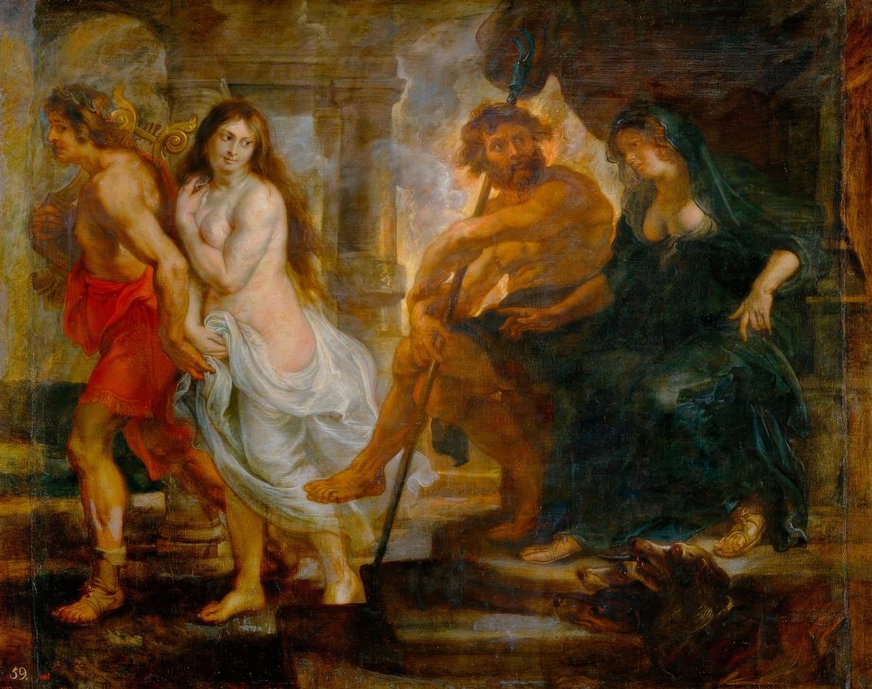 Orfeus og Eurydike med Pluto og Proserpina av Peter Paul Rubens