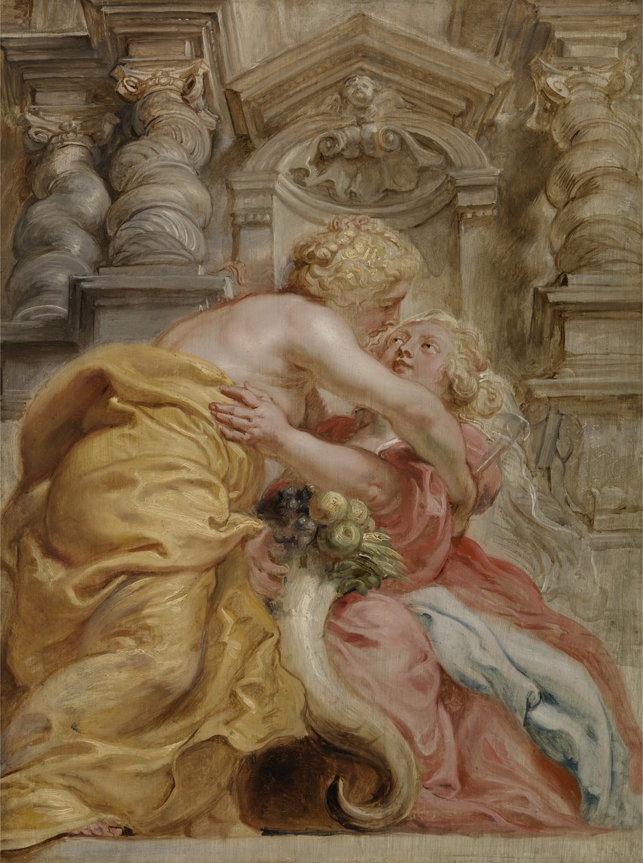 Peace Embracing Plenty av Peter Paul Rubens